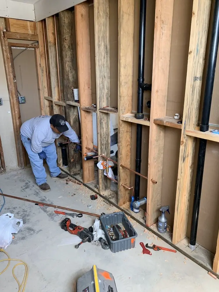 Commercial rough-in plumbing for Water Heater Replacement in Rio Grande